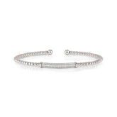 Nomination FASHION ERA Kugel-Armreif aus 925er Silber, dazu Schmuckelement mit Cubic Zirkonia in Pavé-Fassung (010_(Silber))